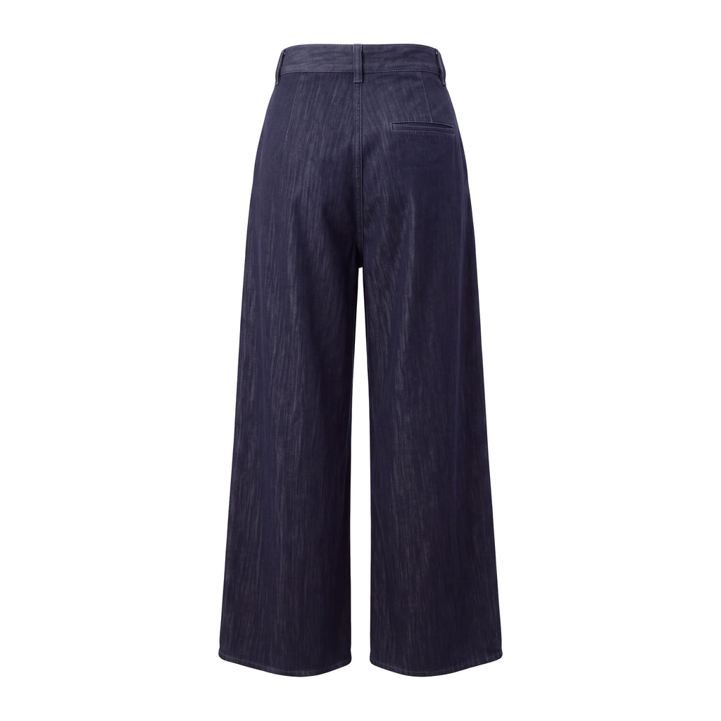 THE FRANKIE SHOP RAW WASH DENIM TROUSERS - SIZE XS
