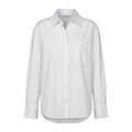 THE FRANKIE SHOP WHITE OVERSIZED COTTON BLOUSE - SIZE XXS (OVERSIZED)