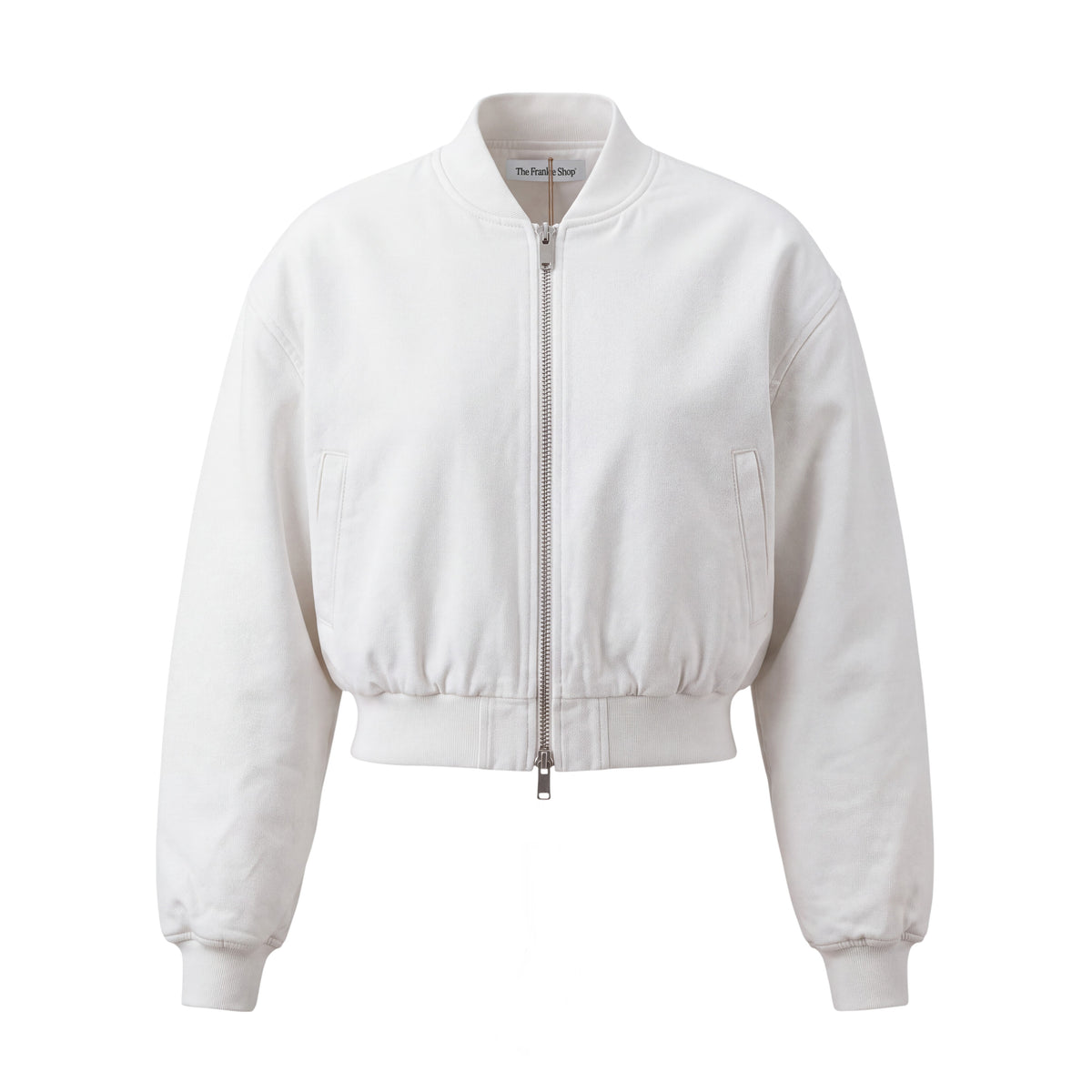 THE FRANKIE SHOP WHITE OVERSIZED DENIM JACKET - SIZE S