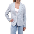THE LITTLE PROJECT BLUE GINGHAM BLAZER - SIZE M