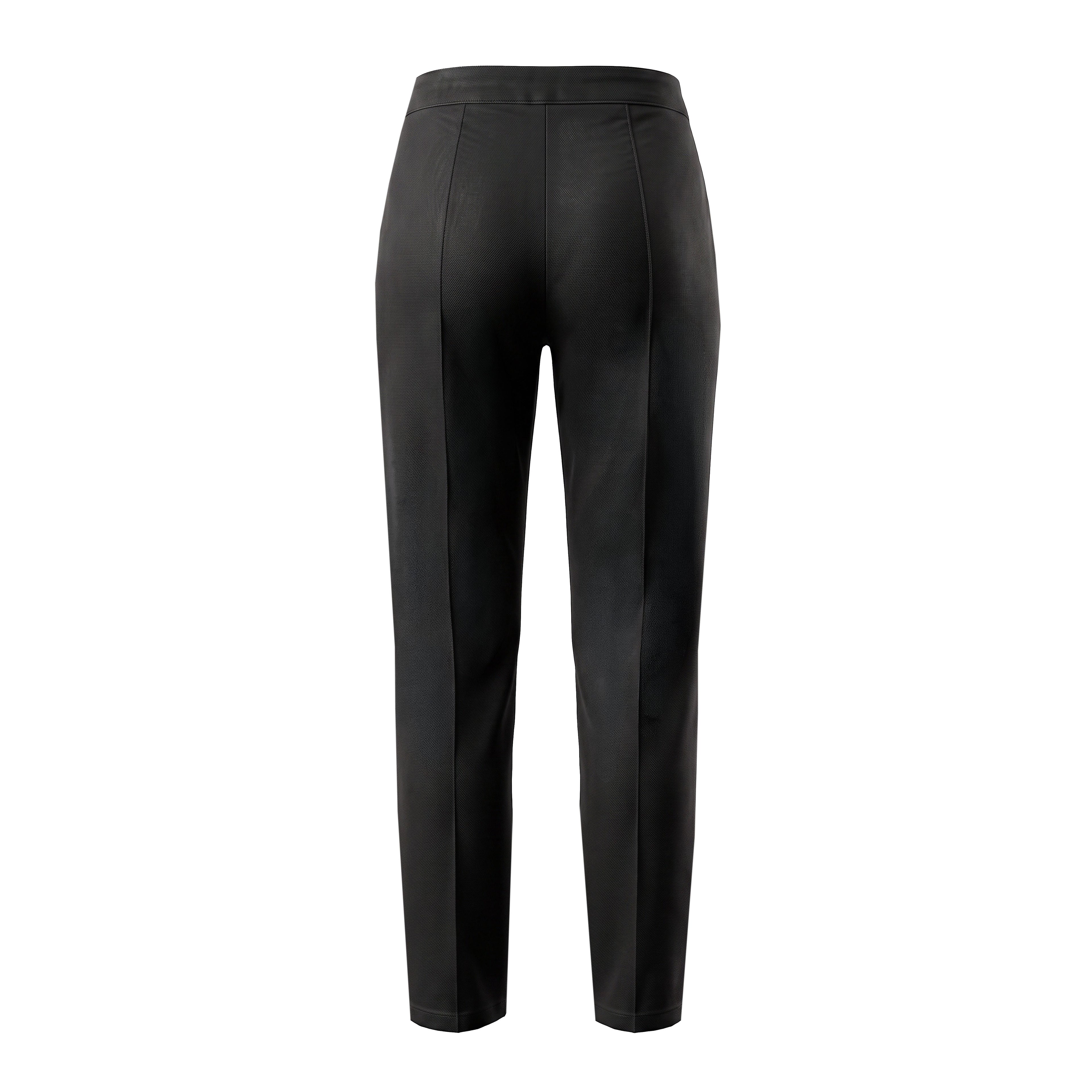 THE ROW BLACK DENIM-EFFECT LEGGINGS - SIZE S