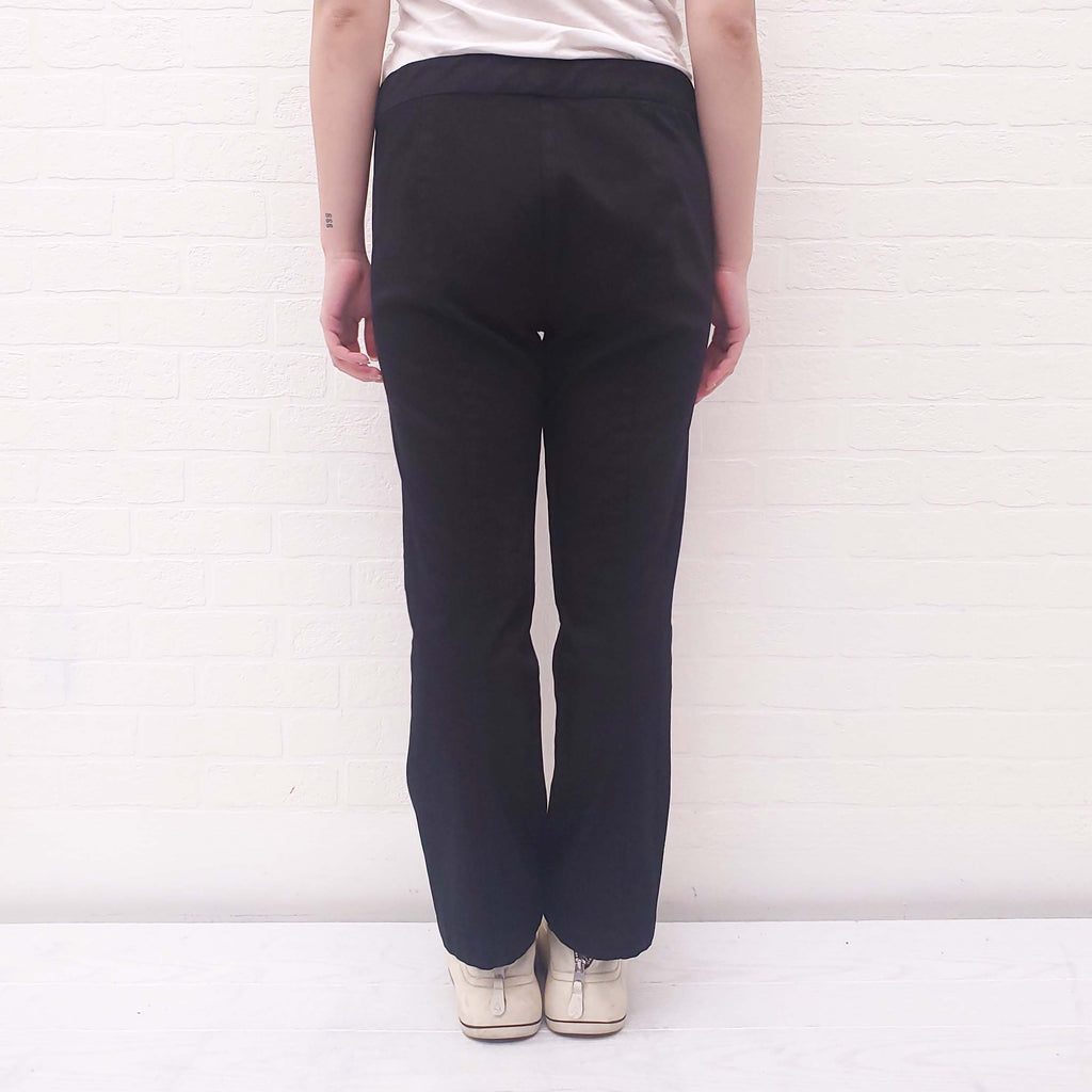 THE ROW BLACK DENIM LEGGINGS - SIZE L