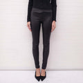 THE ROW BLACK LEATHER LEGGINGS - SIZE S