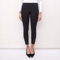 THE ROW BLACK PLEATED PANTS WITH STITCHING DETAIL - SIZE 2