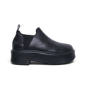 THE ROW BLACK ROBIN LEATHER CHElSEA BOOTS - SIZE 38