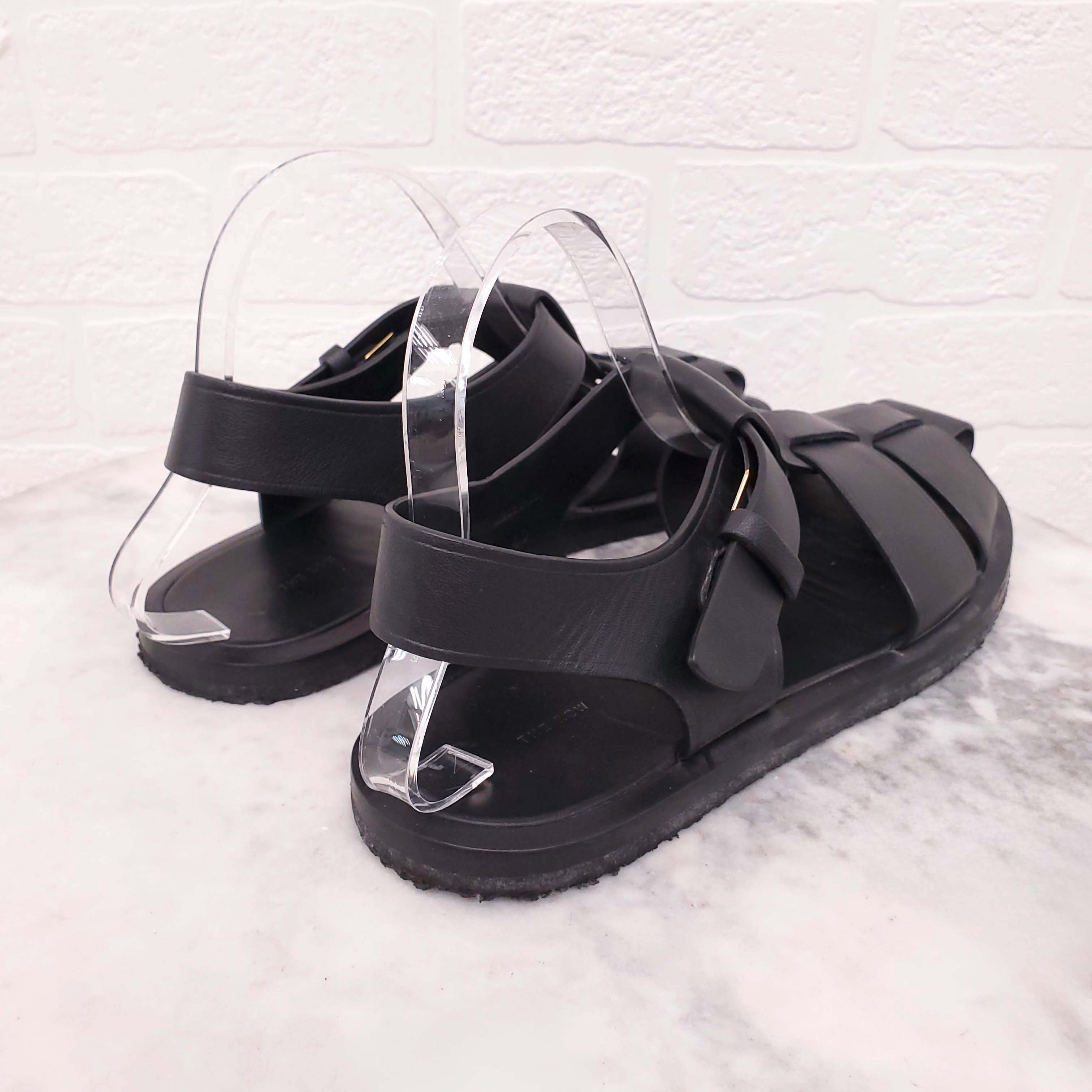 THE ROW BLACK SANDALS - SIZE 40