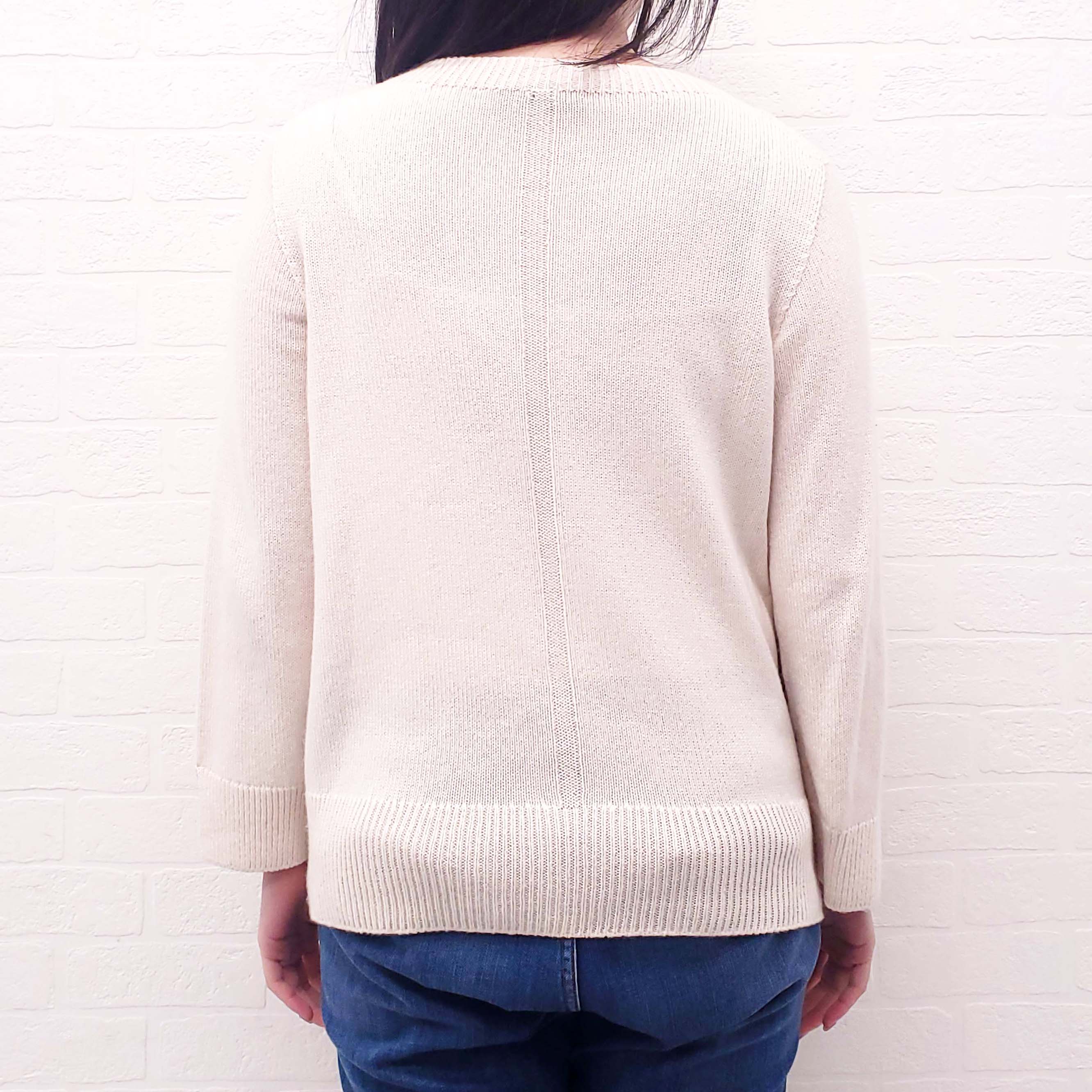 THE ROW CREAM CASHMERE SWEATER - SIZE L