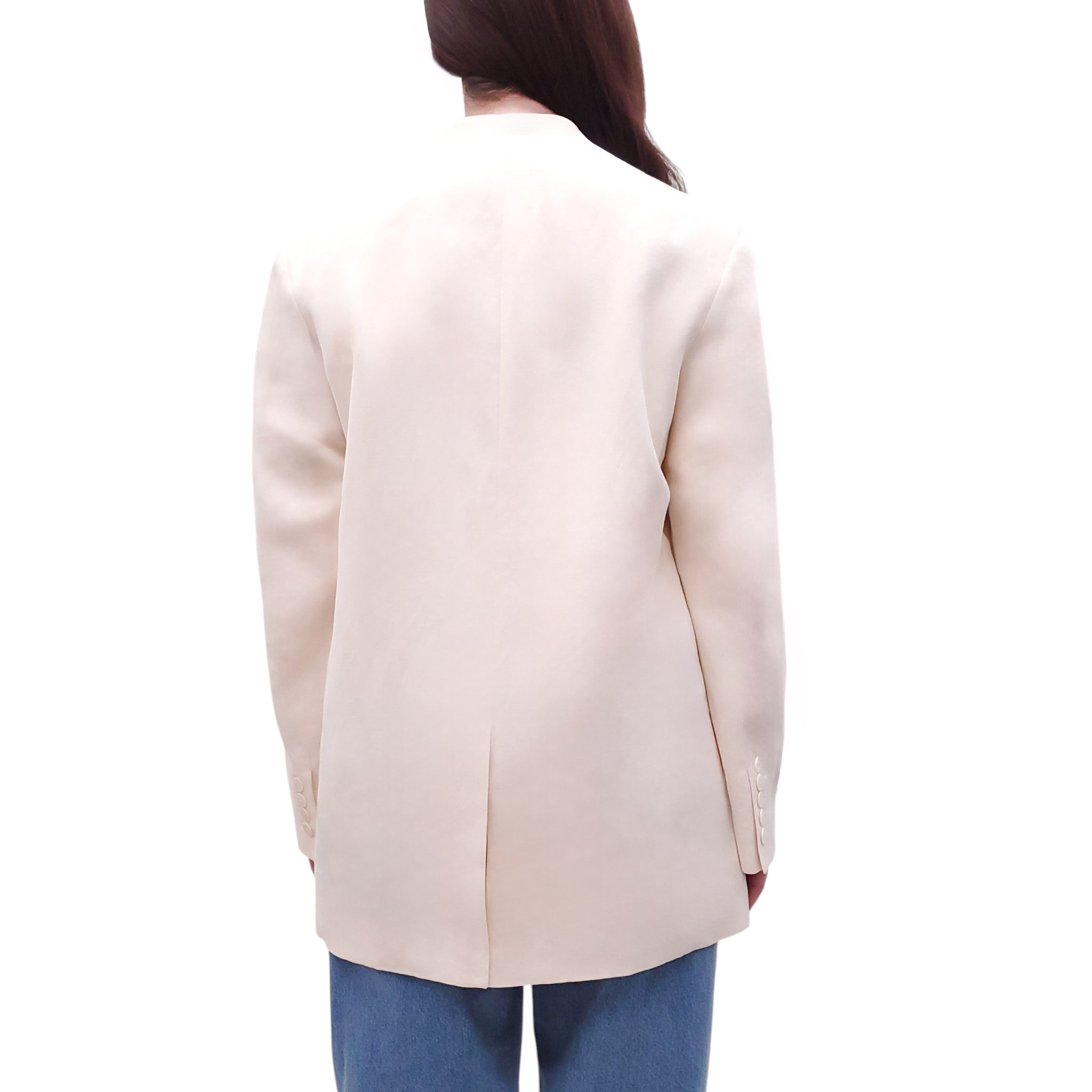 THE ROW IVORY BUTTON-UP 'ARADIA' JACKET - SIZE 0