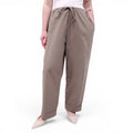 THE ROW KHAKI COTTON WIDE LEG TROUSERS - SIZE 10
