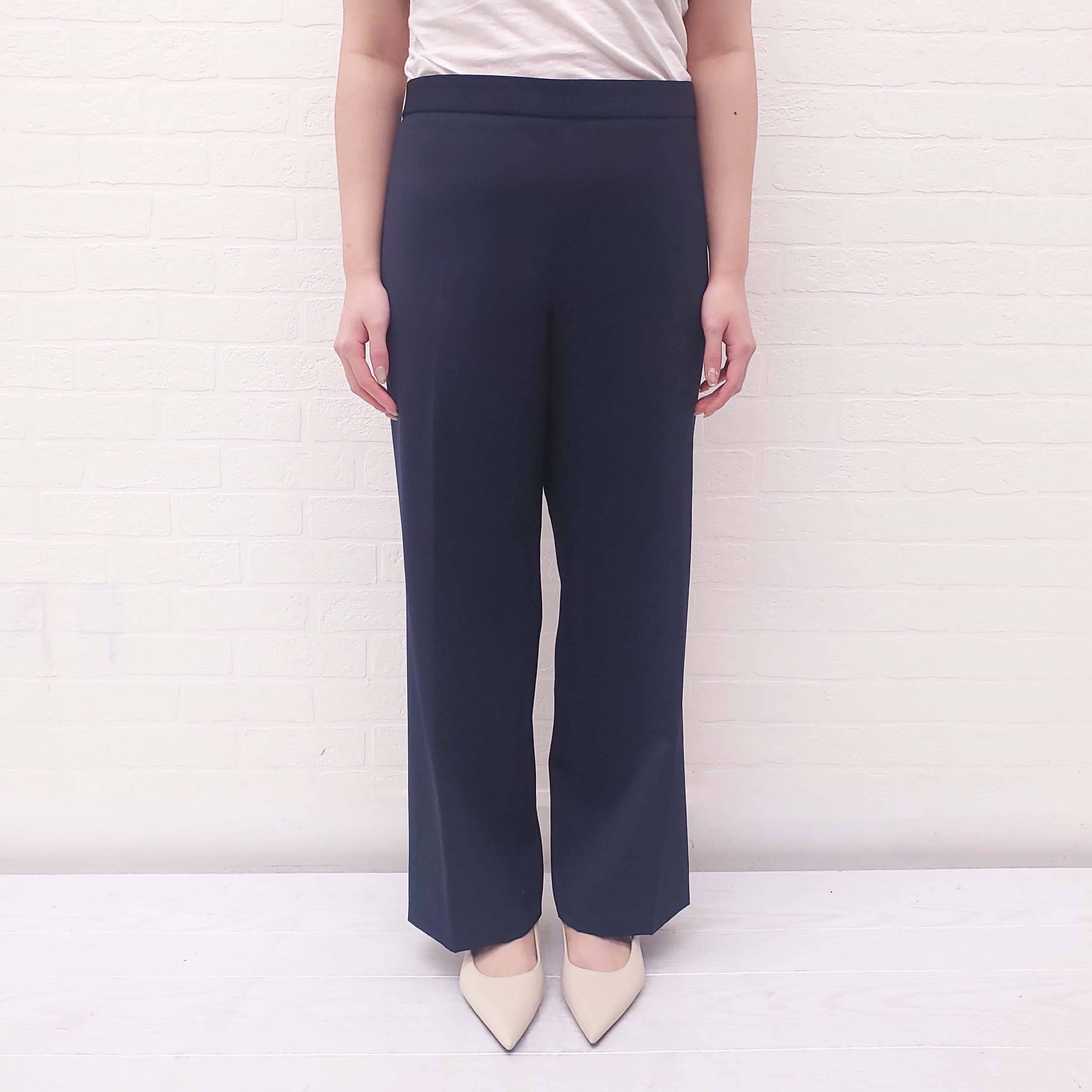 THE ROW NAVY TROUSERS - SIZE 14