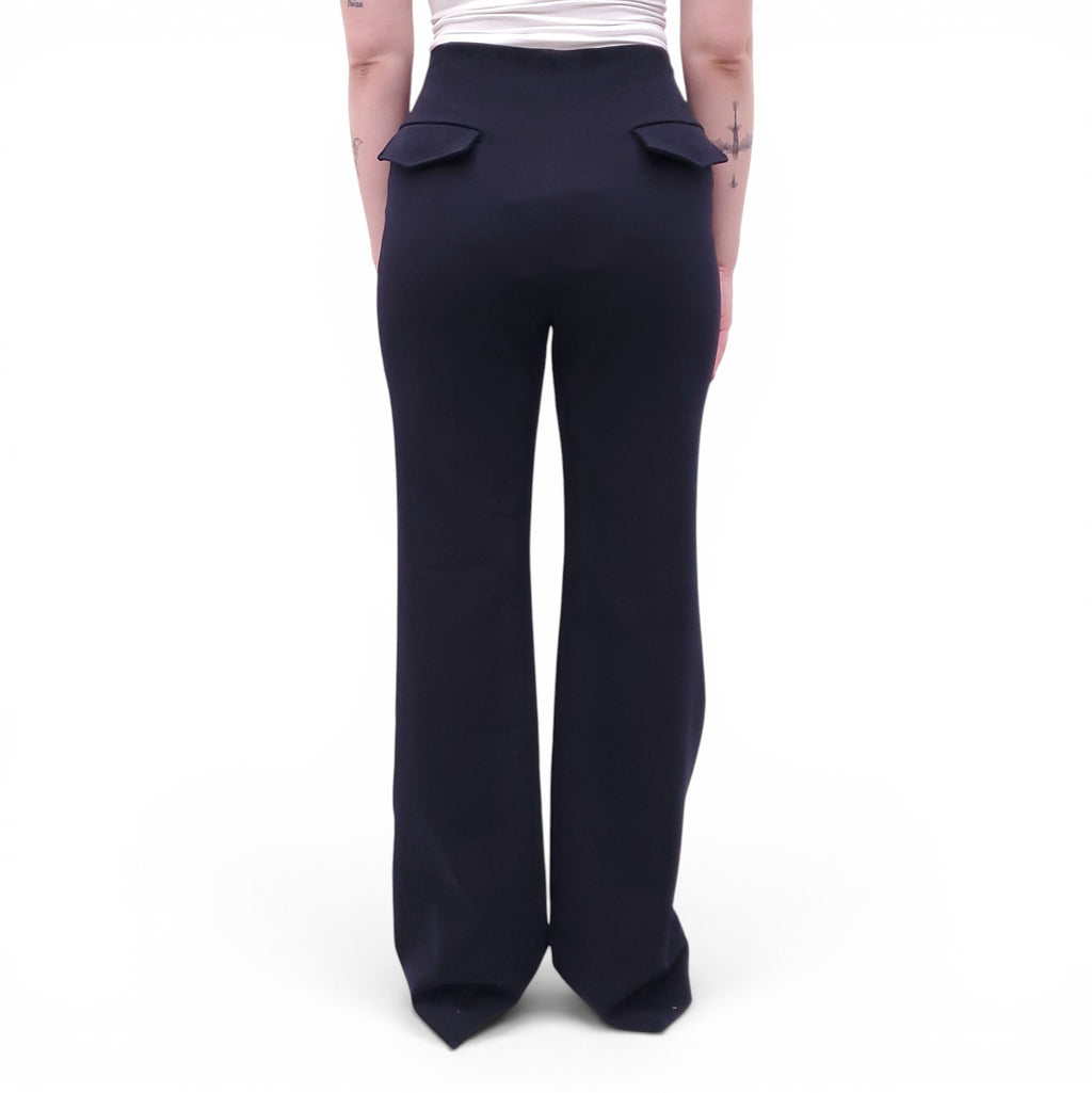 THE ROW NAVY 'VASCO' TROUSERS - SIZE 4