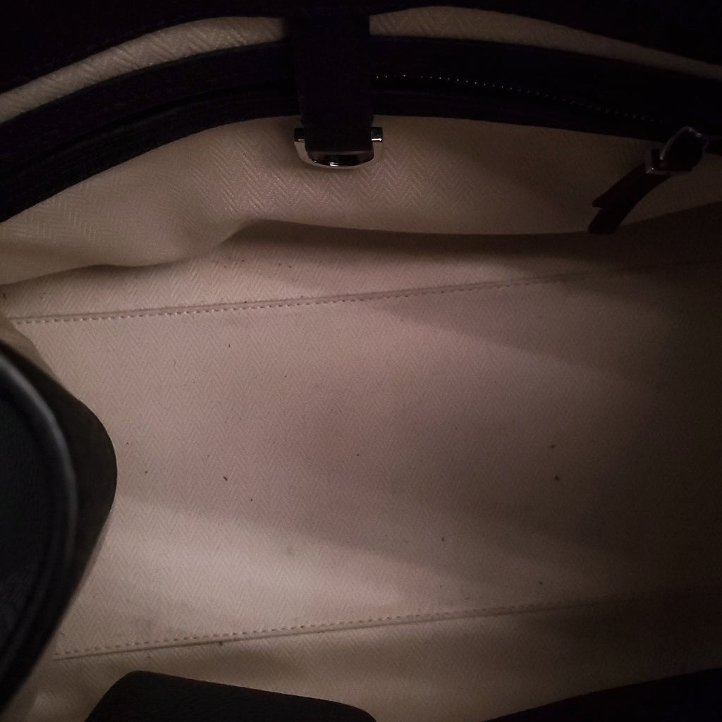 THE ROW MARGAUX 12 BAG IN SOFT BLACK LEATHER