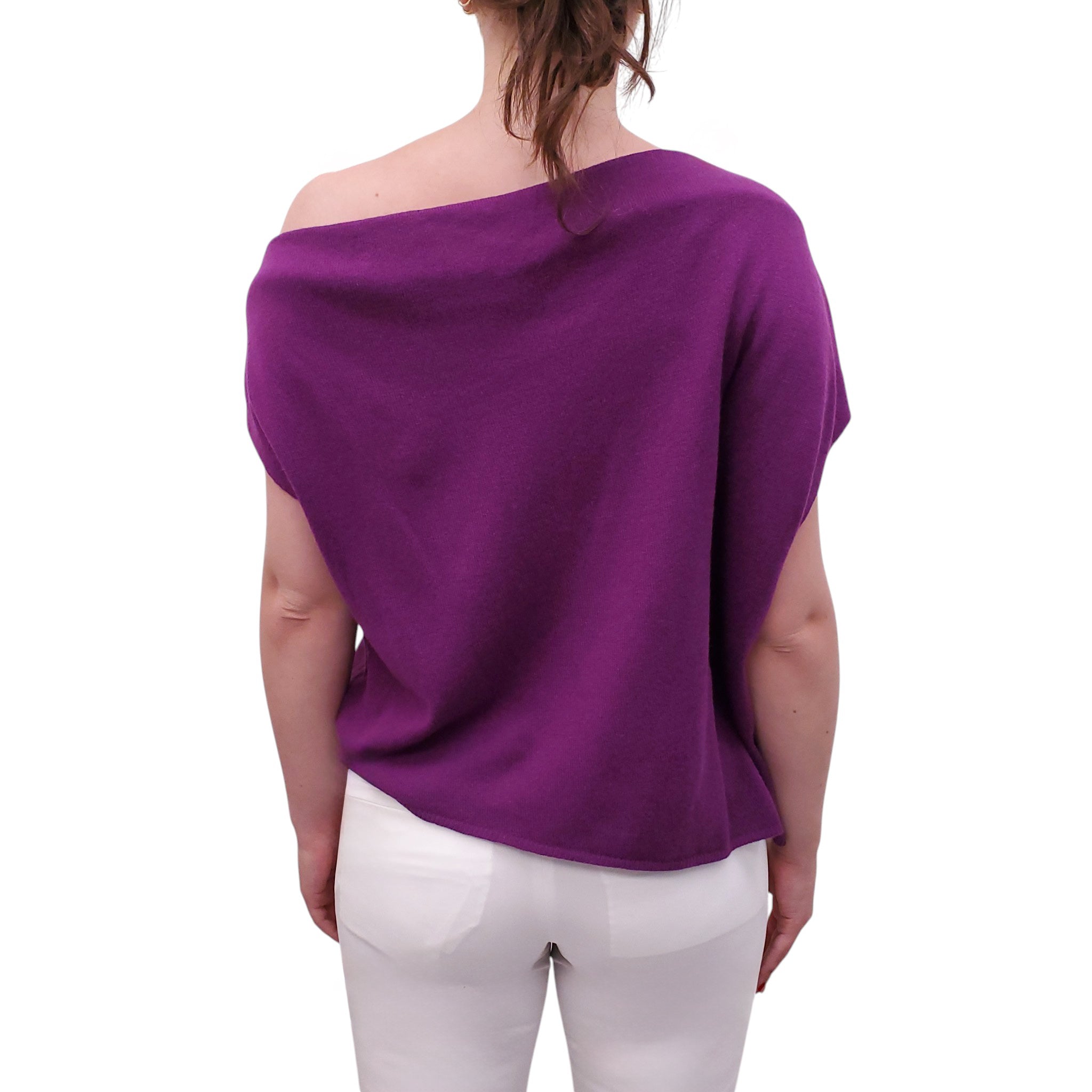 THE SEI PURPLE KNIT SWEATER - SIZE S