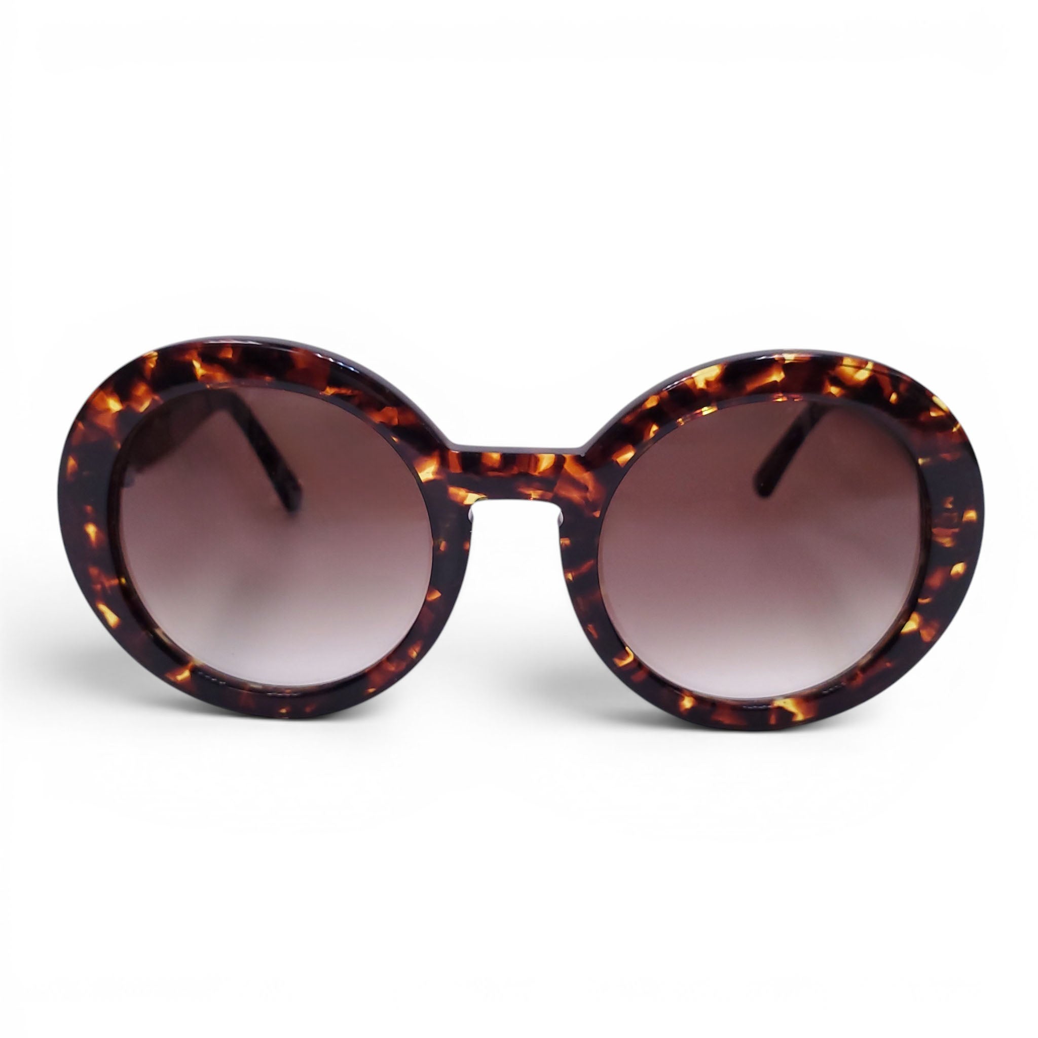 THIERRY LASRY ROUND TORTOISE SUNGLASSES