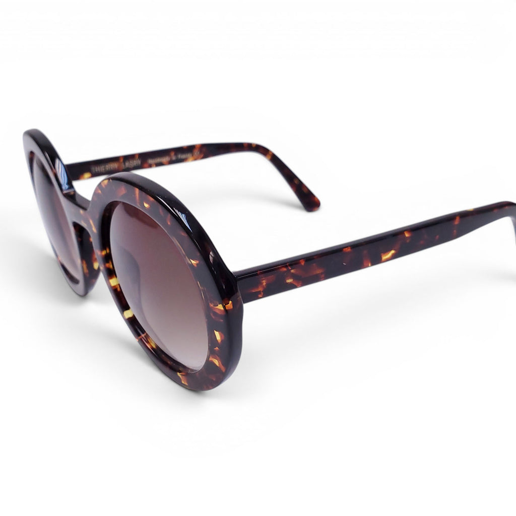 THIERRY LASRY ROUND TORTOISE SUNGLASSES