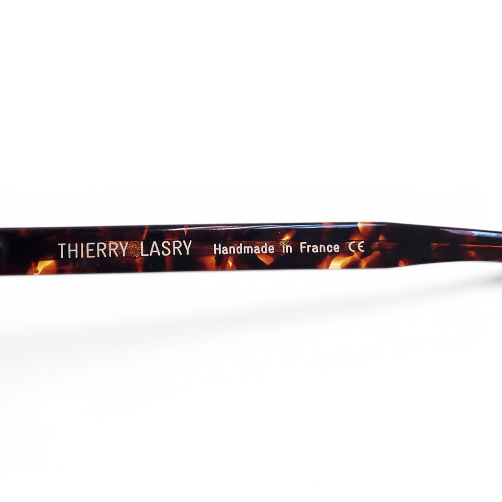 THIERRY LASRY ROUND TORTOISE SUNGLASSES