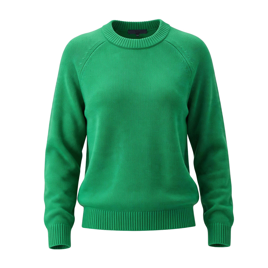 TIBI GREEN CASHMERE SWEATER - SIZE L