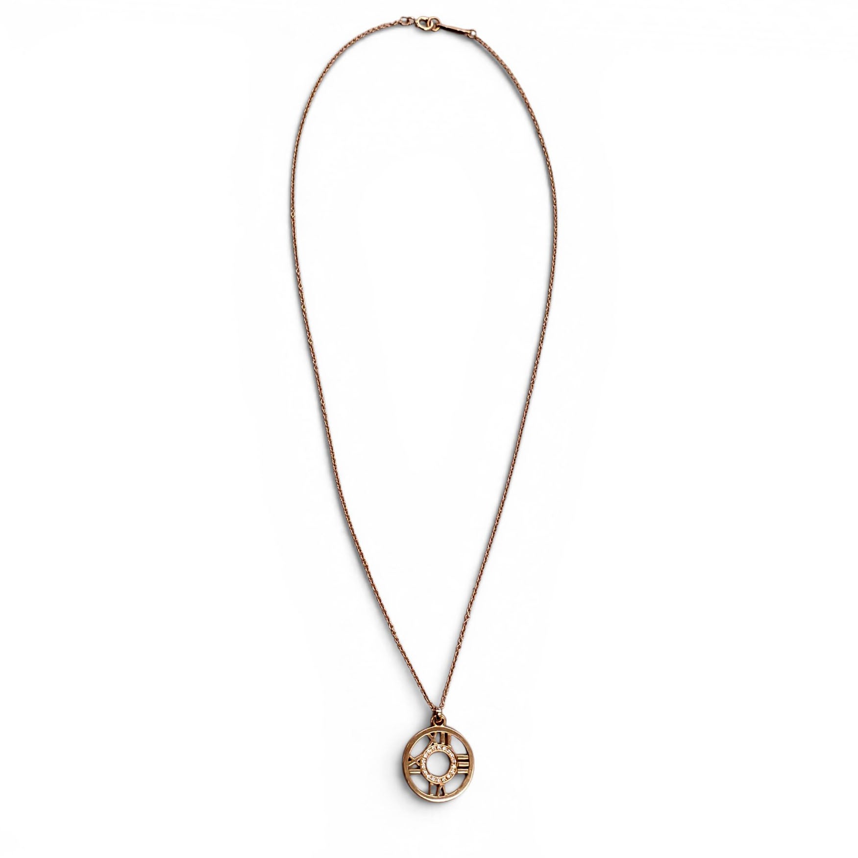 TIFFANY & CO. 18K YELLOW DIAMOND SMALL ATLAS NECKLACE