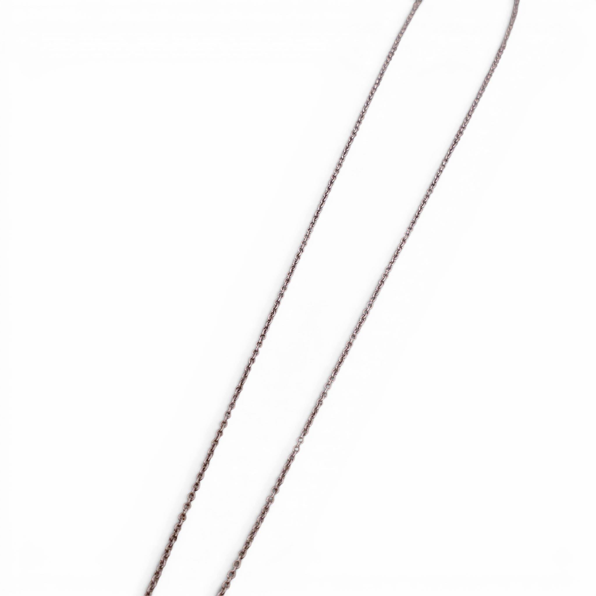TIFFANY & CO 18K DIAMOND HEART KEY NECKLACE