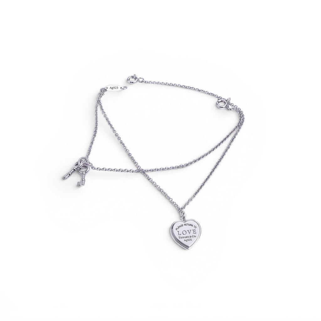 TIFFANY & CO LOVE HEART CHARM BRACELET