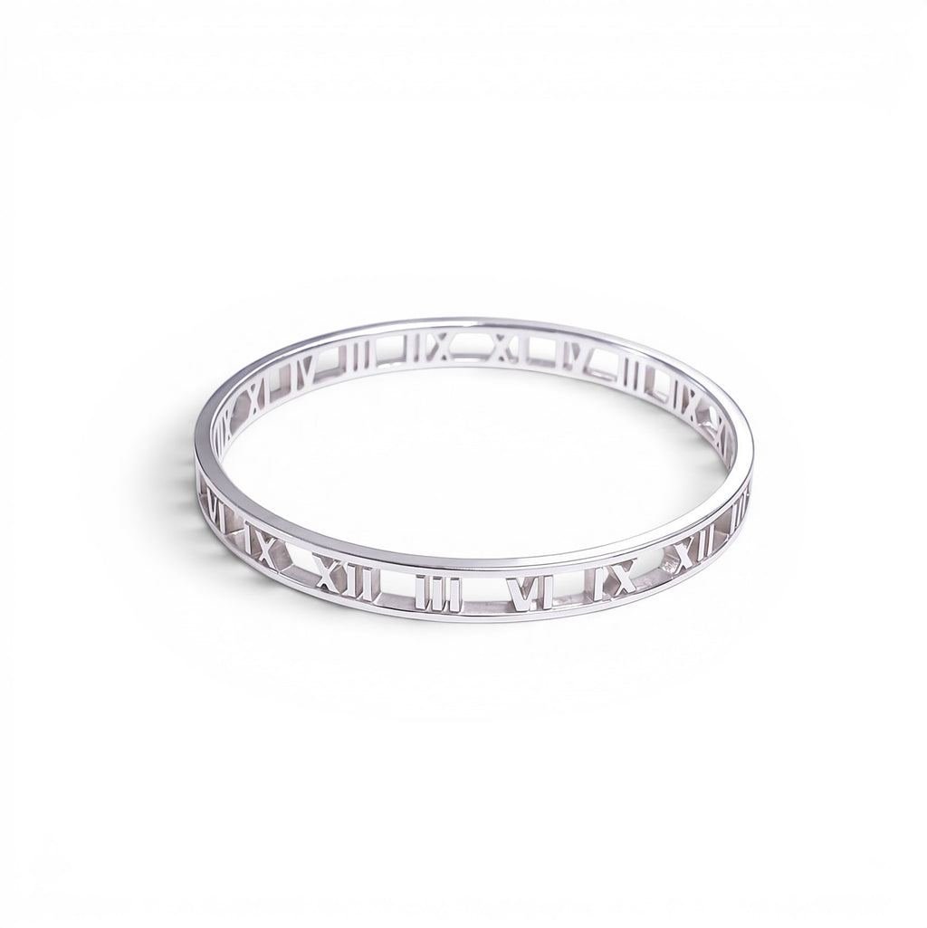 TIFFANY & CO SILVER ATLAS BANGLE BRACELET
