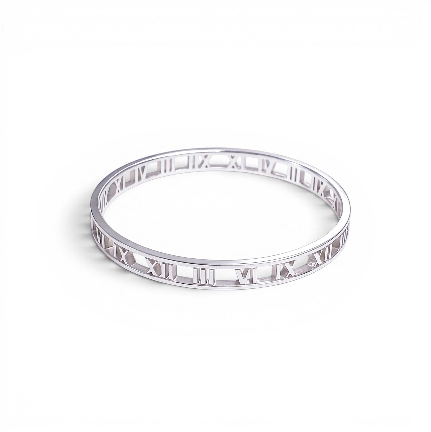 TIFFANY & CO SILVER ATLAS BANGLE BRACELET
