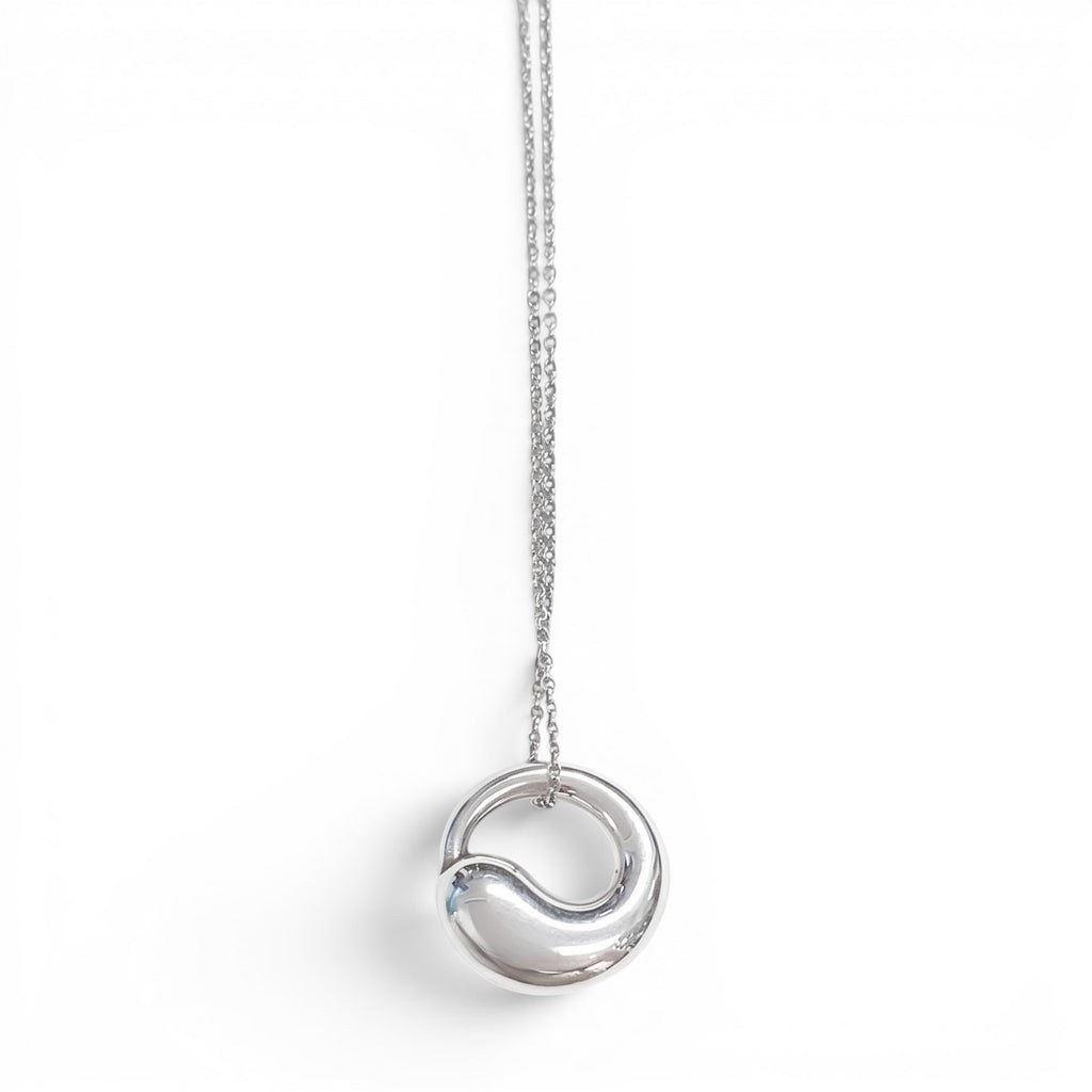 TIFFANY & CO SILVER ETERNAL CIRCLE NECKLACE