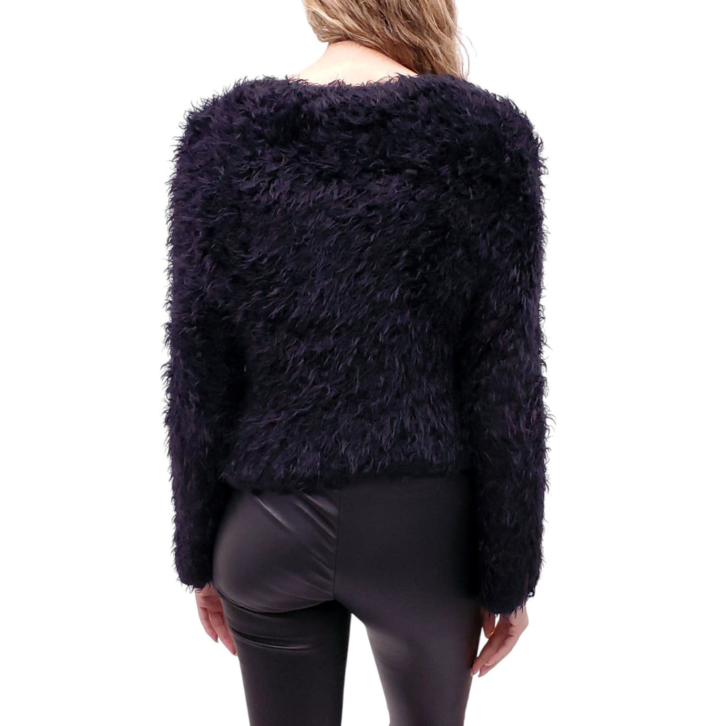 TOM FORD BLACK FUZZY SWEATER - SIZE S