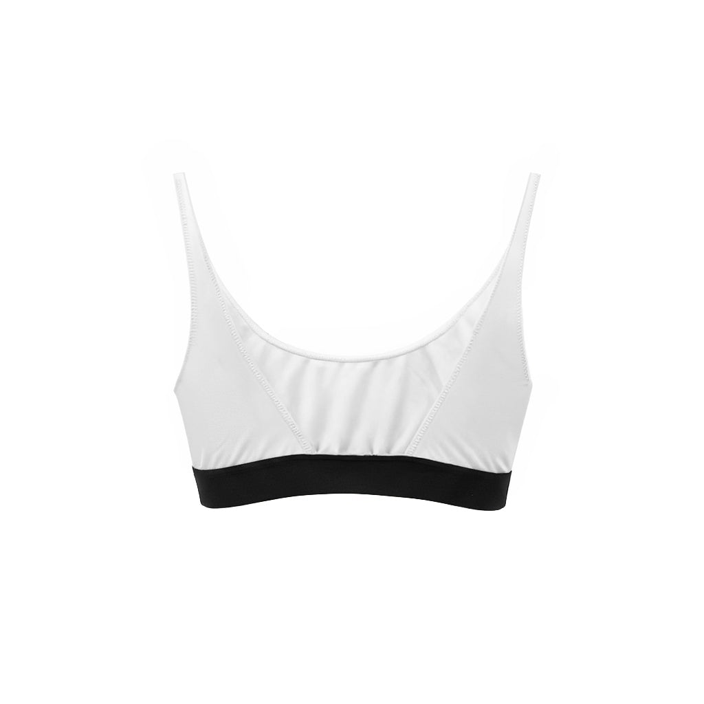 TOM FORD WHITE LOGO BRALETTE - SIZE M