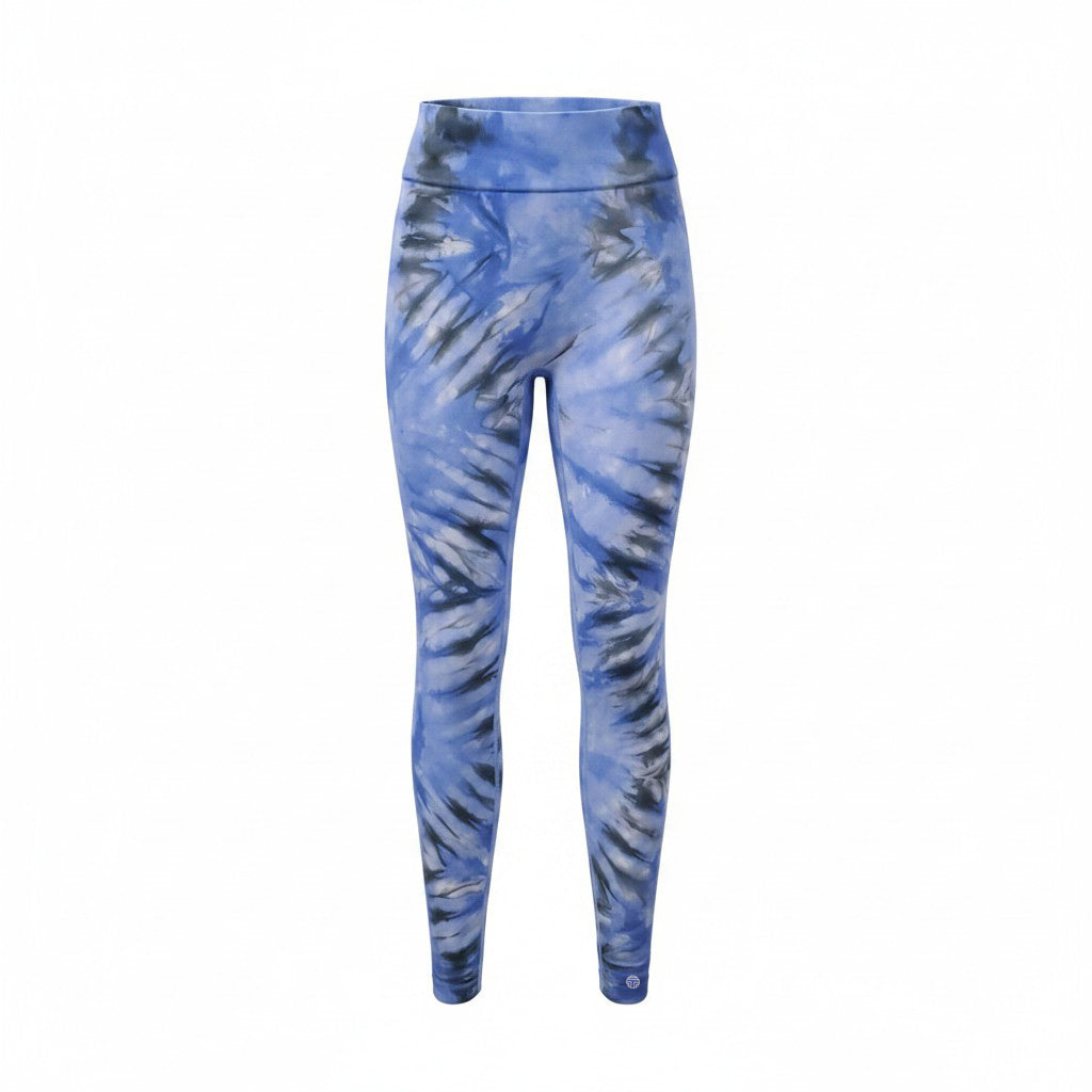 TORY SPORT BLUE TIE-DYE LEGGINGS - SIZE XS