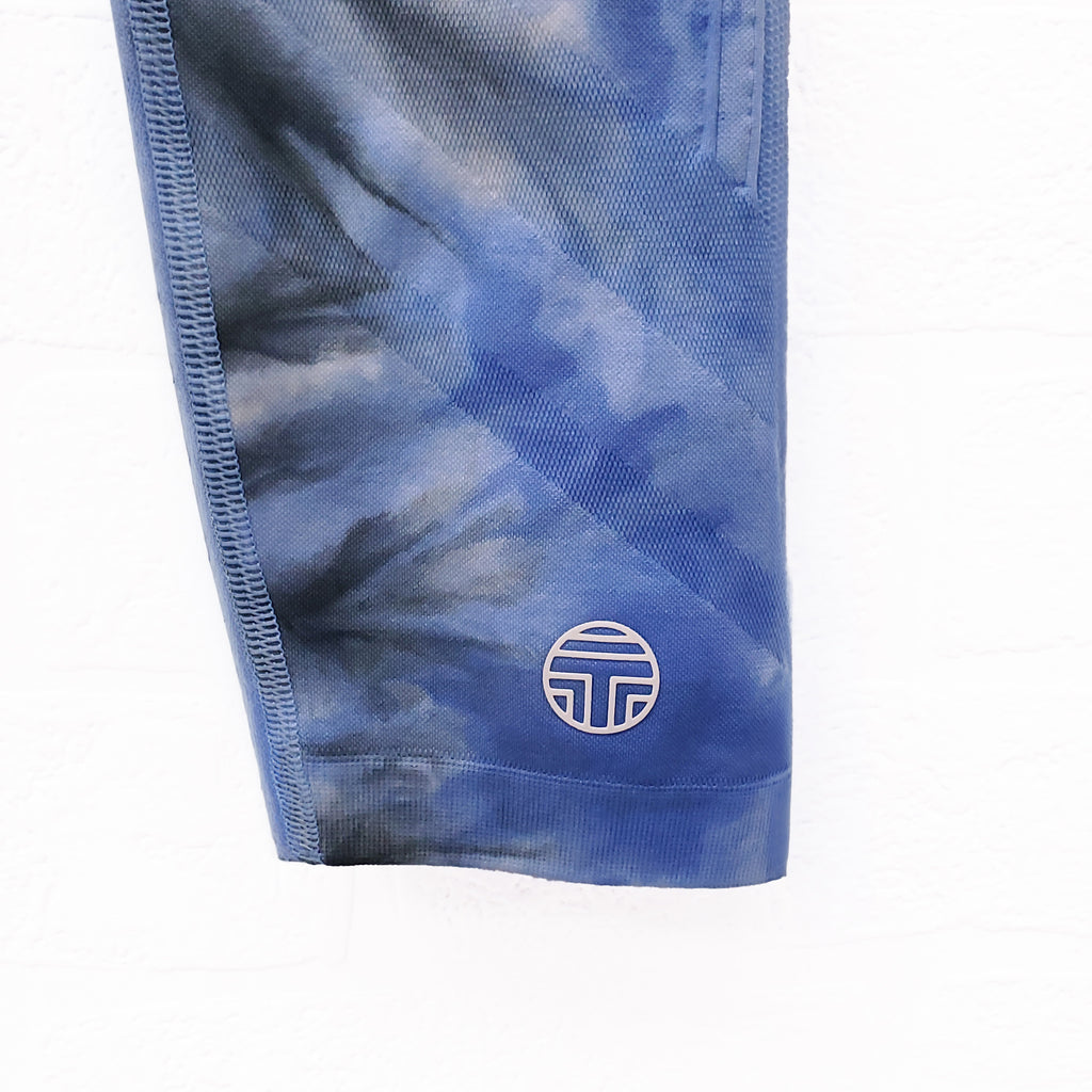 TORY SPORT BLUE TIE-DYE LEGGINGS - SIZE XS