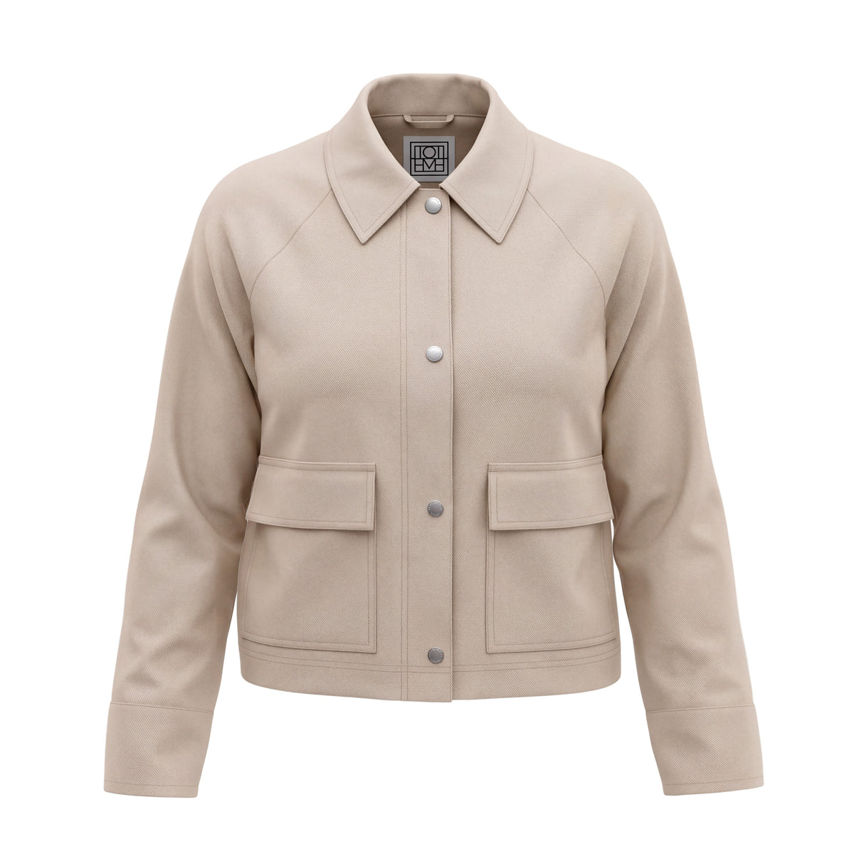 TOTÊME CROPPED COTTON JACKET - SIZE 36 (US 4)