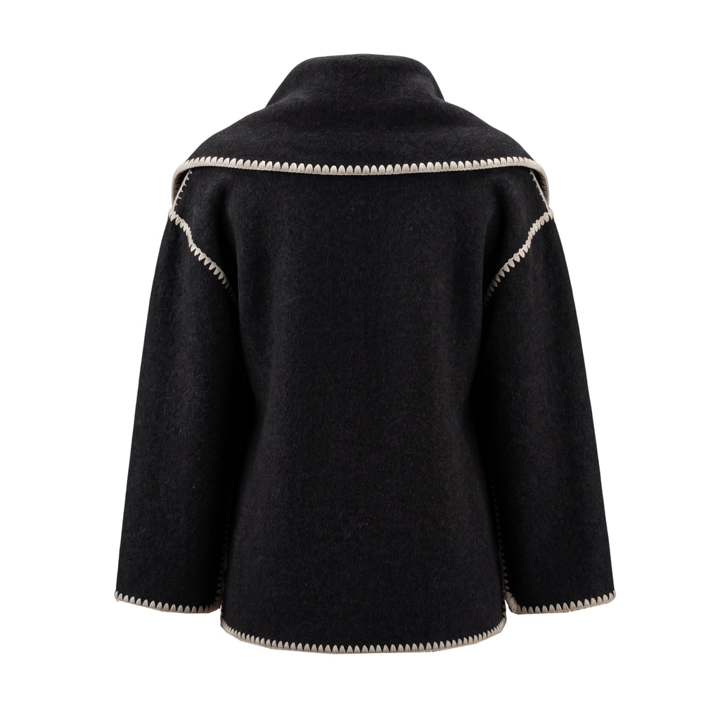 TOTÊME EMBROIDERED SCARF JACKET - SIZE 32 (US 0)