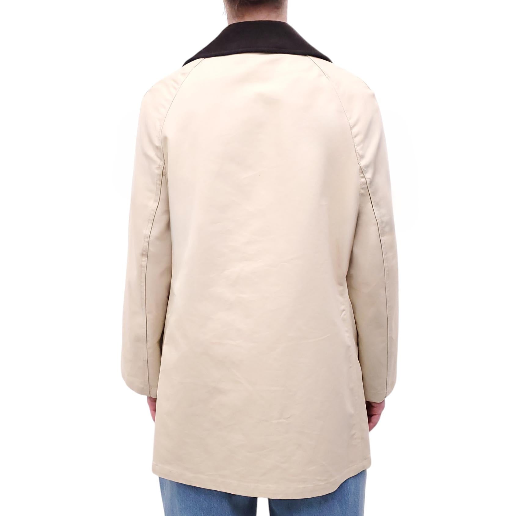 TOTEME KHAKI JACKET WITH CORDUROY COLLAR - SIZE M