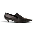 TOTÊME LEATHER KITTEN HEEL LOAFERS - SIZE 41
