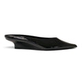 TOTÊME SHARP PATENT LEATHER WEDGE MULES - SIZE 40