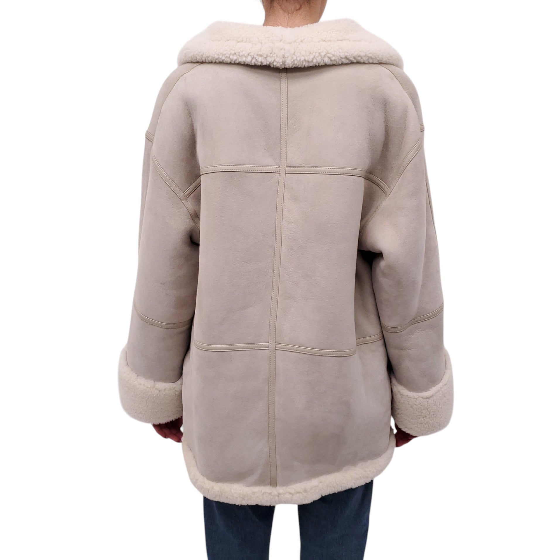 TOTEME SIGNATURE SHEARLING JACKET - SIZE XS/S