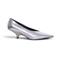TOTEME SILVER KITTEN HEELS - SIZE 38