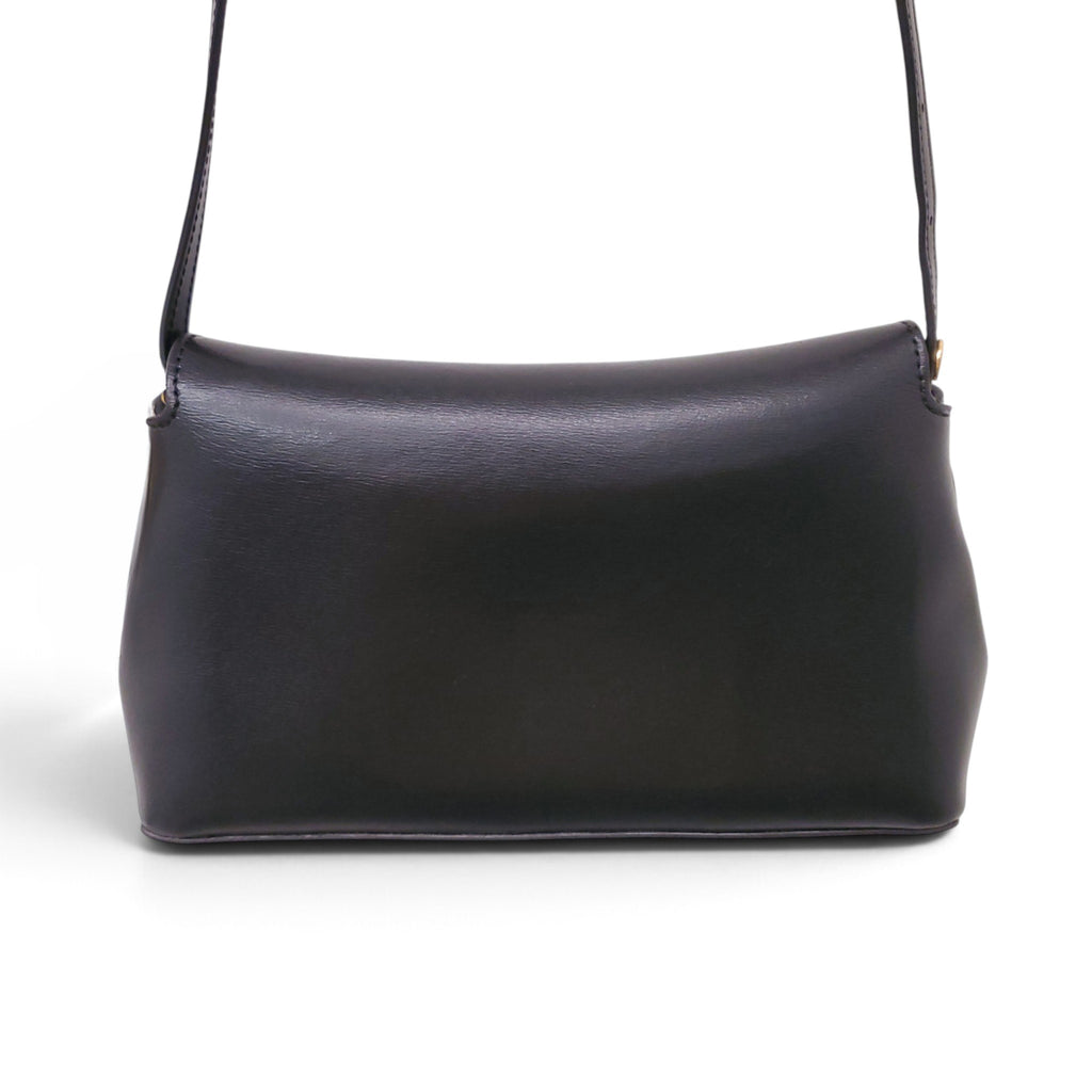 TOTEME T-LOCK LEATHER BAG IN BLACK