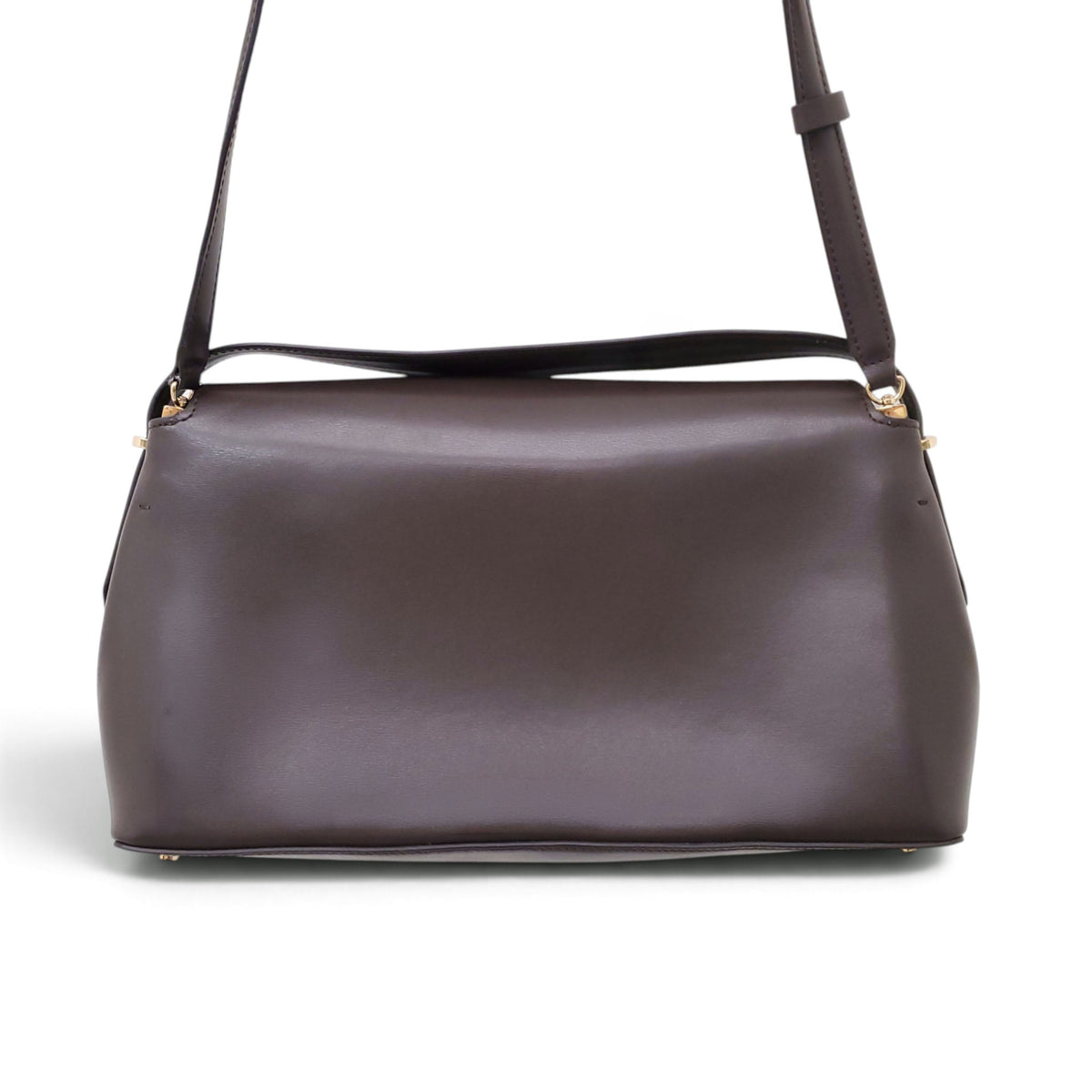 TOTEME T-LOCK LEATHER SHOULDER BAG