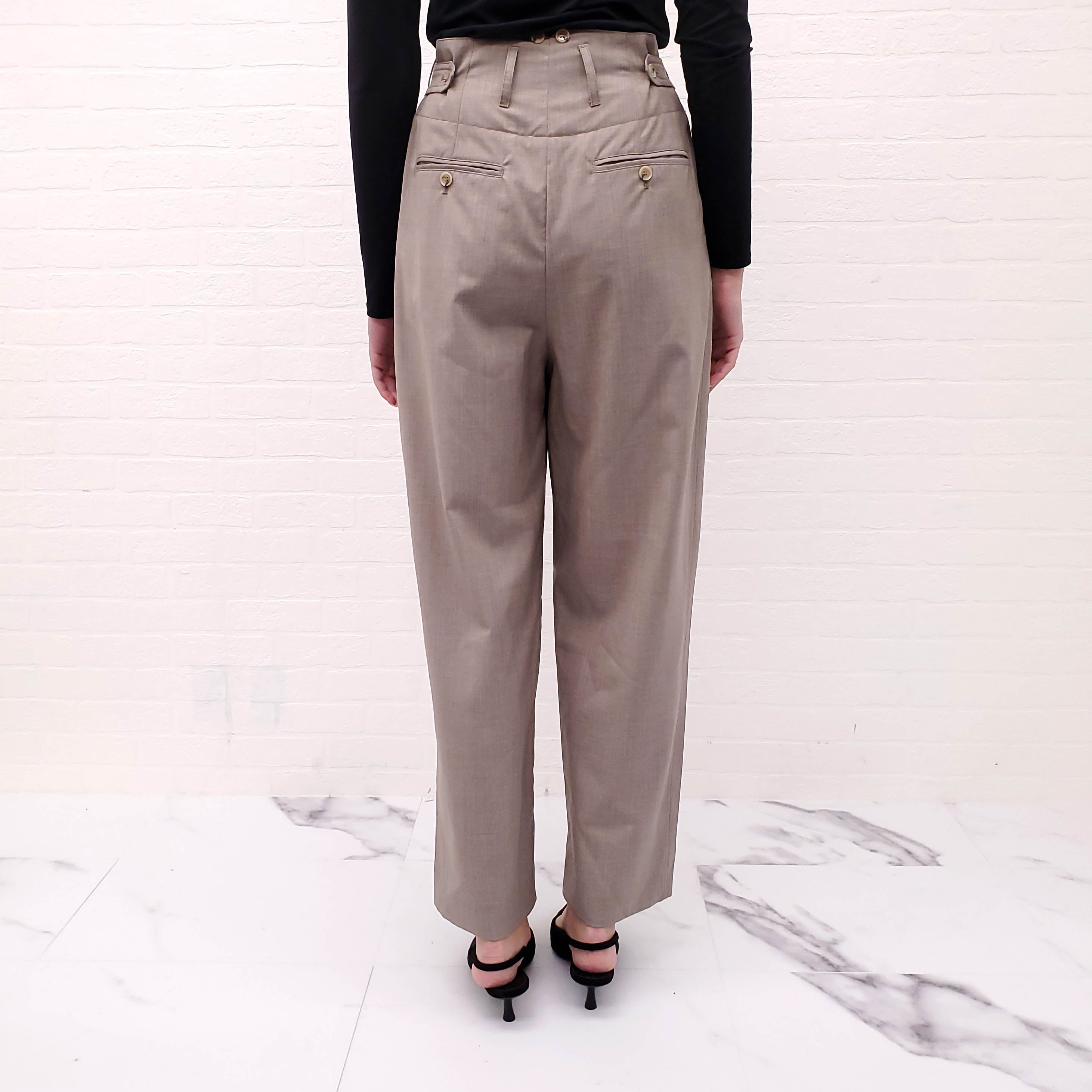 TOTEME TAUPE PANTS - SIZE 36