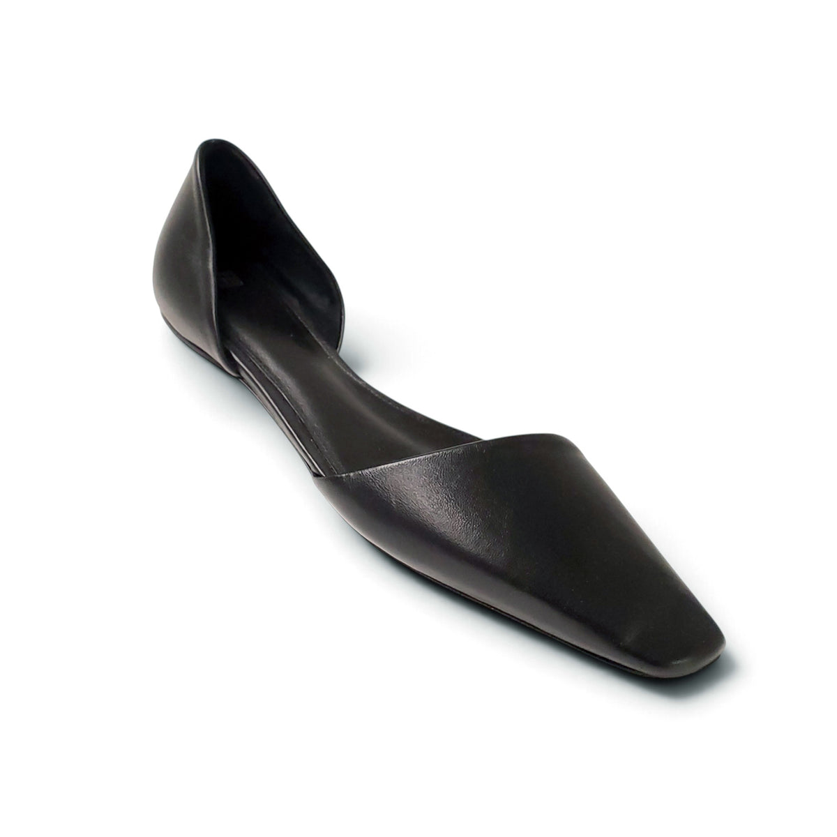 TOTÊME THE ASYMMETRIC D'ORSAY FLAT IN LEATHER - SIZE 42