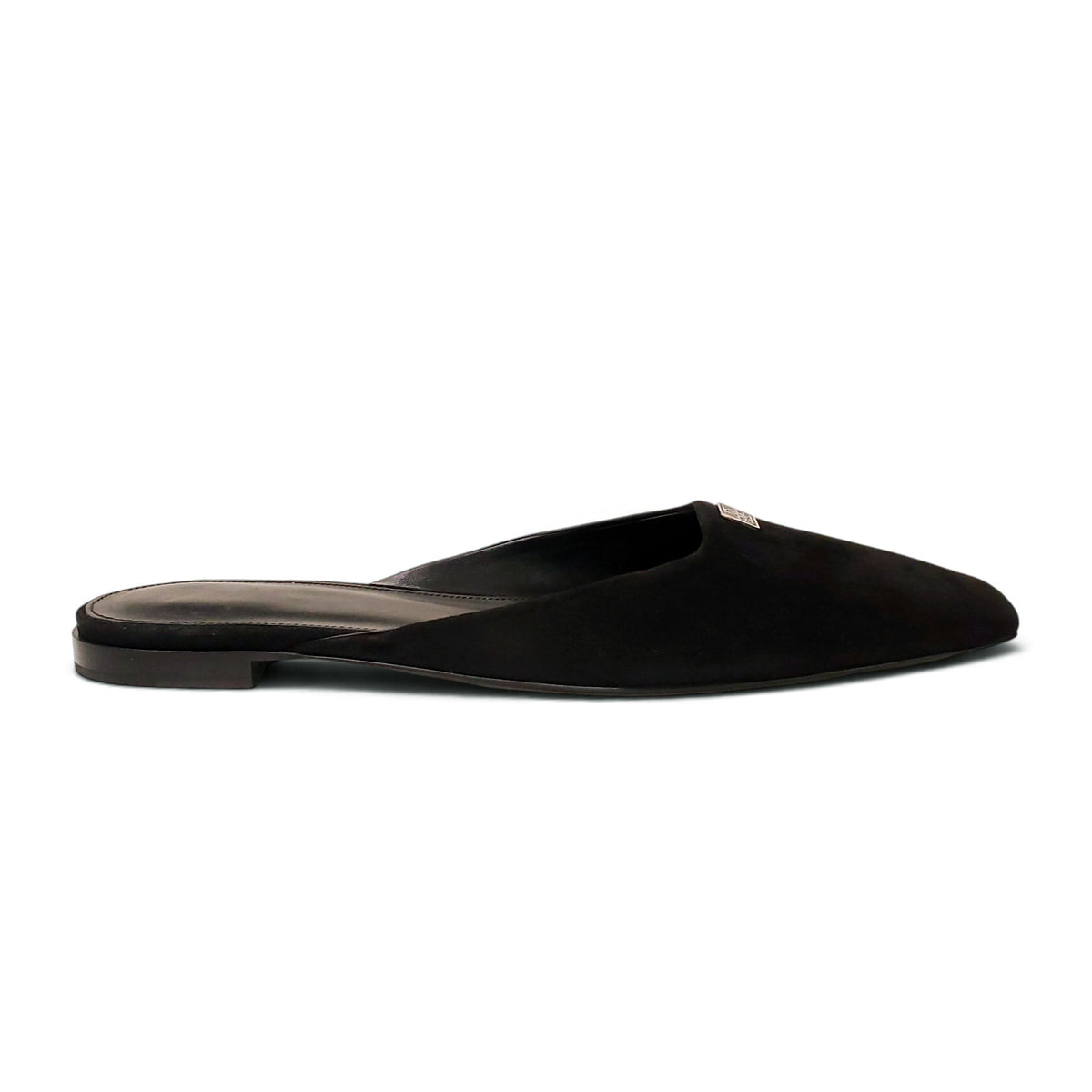 TOTÊME THE FLAT SUEDE MULE WITH LOGO - SIZE 41
