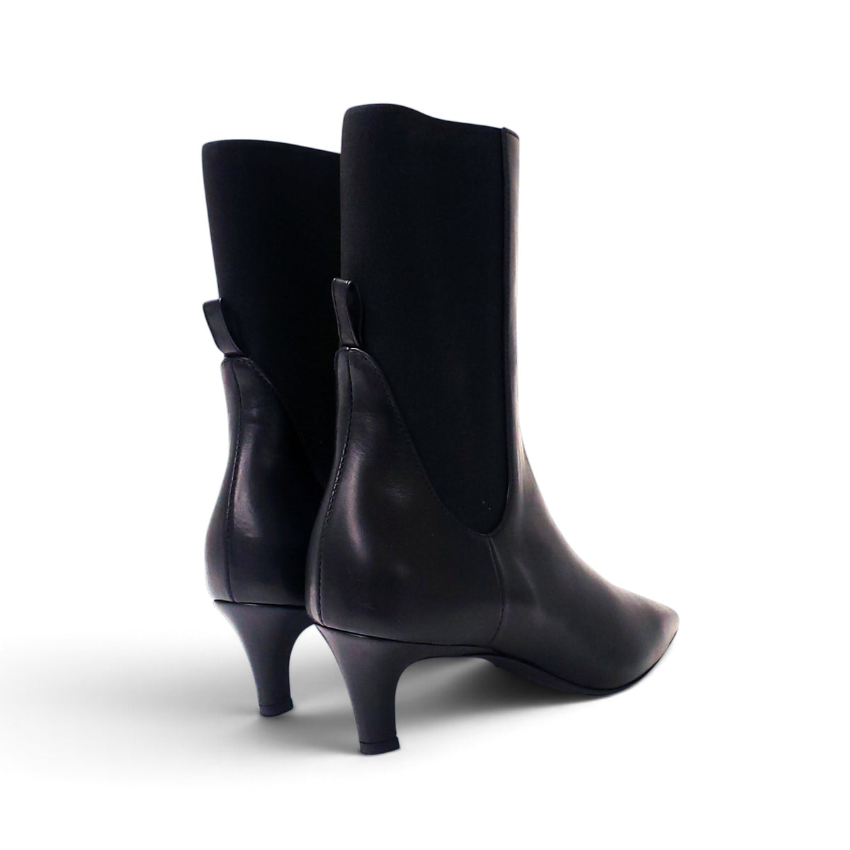 TOTÊME THE MID HEEL LEATHER BOOT - SIZE 39