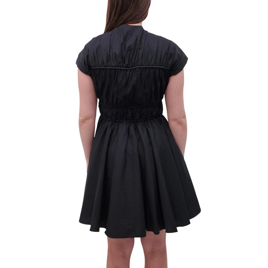 TOVE BLACK COTTON DRESS - SIZE 40