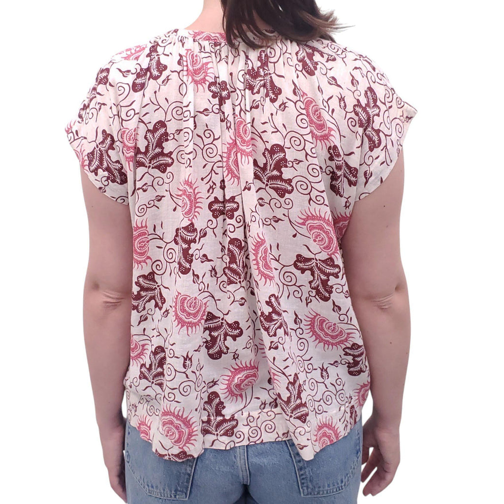 ULLA JOHNSON COTTON BLOUSE - SIZE 0