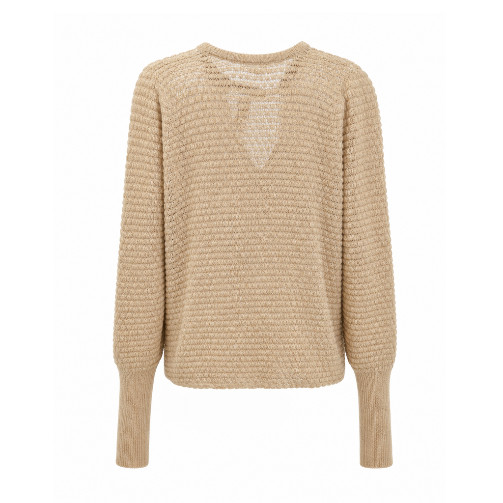 ULLA JOHNSON KNIT SWEATER WITH TIE - SIZE S