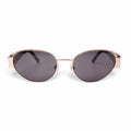 VALENTINO BLACK AND GOLD ROUND SUNGLASSES