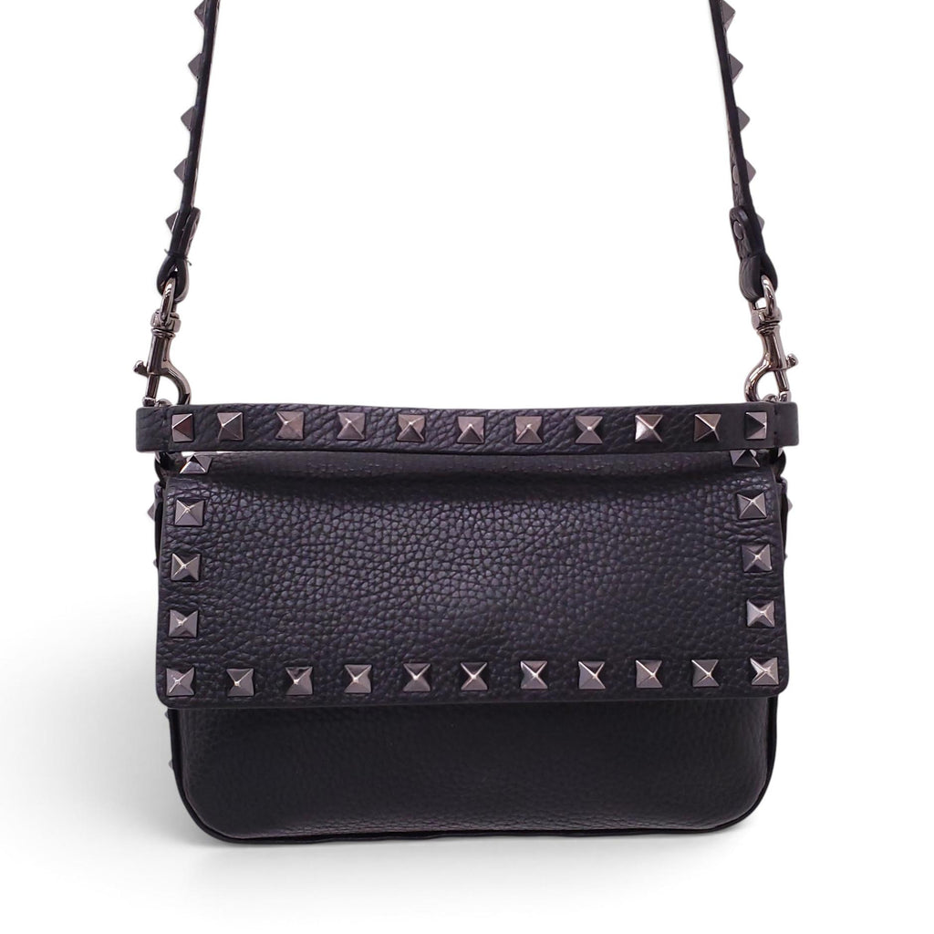 VALENTINO BLACK ROCKSTUD CROSSBODY BAG