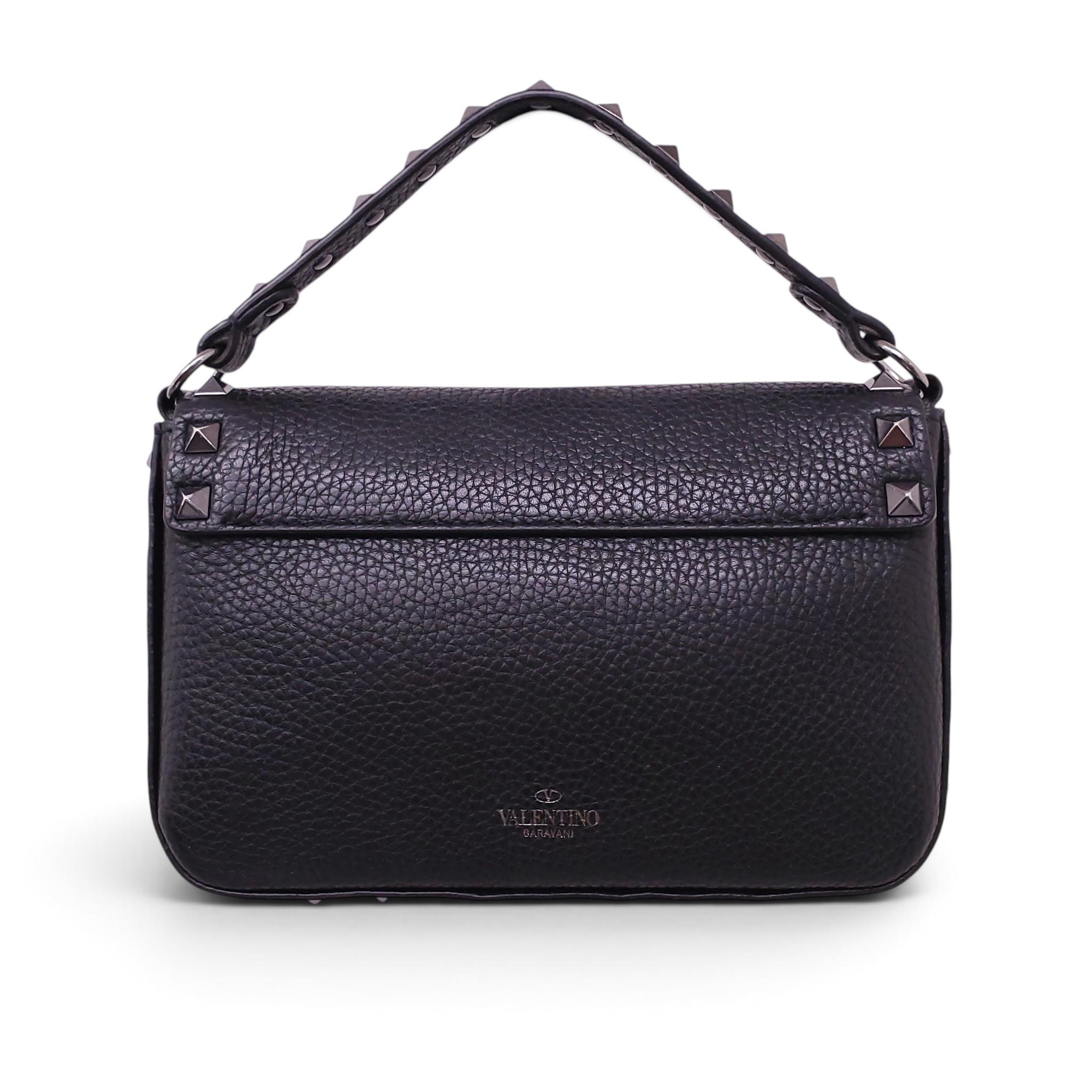 VALENTINO BLACK ROCKSTUD CROSSBODY BAG